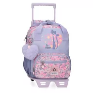 Plecaki szkolne i tornistry - Enso So Pretty Plecak przedszkolny z wózkiem Wielobarwny 23x28x10 cm Poliester, Biały, Plecak przedszkolny z wózkiem - miniaturka - grafika 1