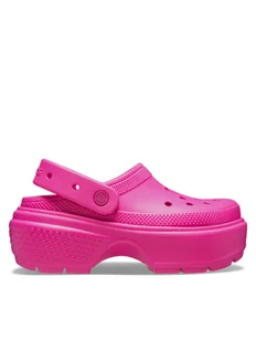 Crocs Klapki Stomp Clog 209349 Różowy - Klapki i japonki damskie - miniaturka - grafika 1