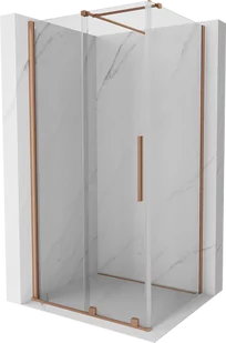 Mexen Velar kabina prysznicowa rozsuwana 120x70 cm, transparent, miedź szczotkowana - 871-120-070-01-65 - Kabiny prysznicowe - miniaturka - grafika 1