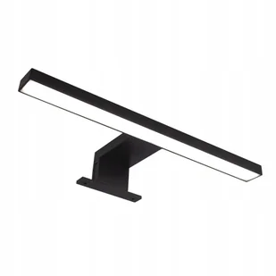 Kinkiet Lampa Led Amber czarny łazienkowy na lustro szafkę 2w1 neutralna - Lampy ścienne - miniaturka - grafika 1