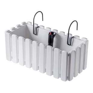 Skrzynka Glifada 40 cm z uchwytami i systemem nawadniającym, biała - Donice - miniaturka - grafika 1