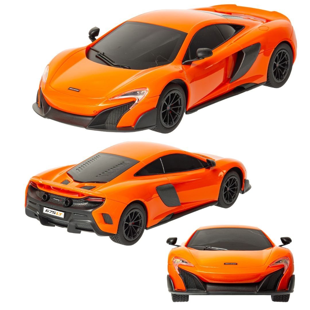 Zdalnie sterowany samochód McLaren 675LT RC 1:18 - pomarańczowy RC