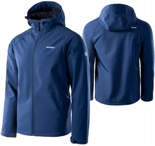 Męska Kurtka Przejściowa Softshell Hi-tec Neti Membrana 8000mm Granat r M - Kurtki męskie - miniaturka - grafika 1