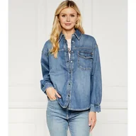 Koszule damskie - Tommy Hilfiger Jeansowa koszula Relaxed fit - miniaturka - grafika 1