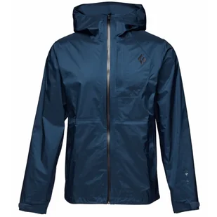 BLACK DIAMOND M Treeline Rain Shell indigo L - Kurtki i kamizelki sportowe męskie - miniaturka - grafika 1