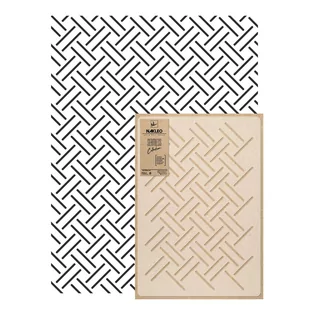 Nakleo szablon malarski wielokrotny powtarzalny // BASKET WEAVE SZA-REP-073 - Szablony malarskie - miniaturka - grafika 2