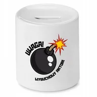 Skarbonki - Skarbonka Dla Automatyka na Urodziny na Prezent z Nadrukiem ze Zdjęciem + Opakowanie na prezent (wzór 02) - miniaturka - grafika 1