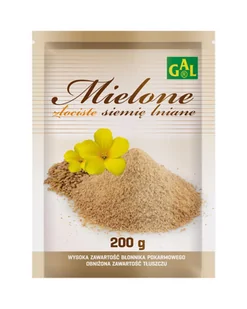 Gal Mielone Złociste Siemię Lniane, 200 g Duży wybór produktów |  od 199.99zł | Szybka wysyłka do 2 dni roboczych! | - Układ pokarmowy - miniaturka - grafika 1