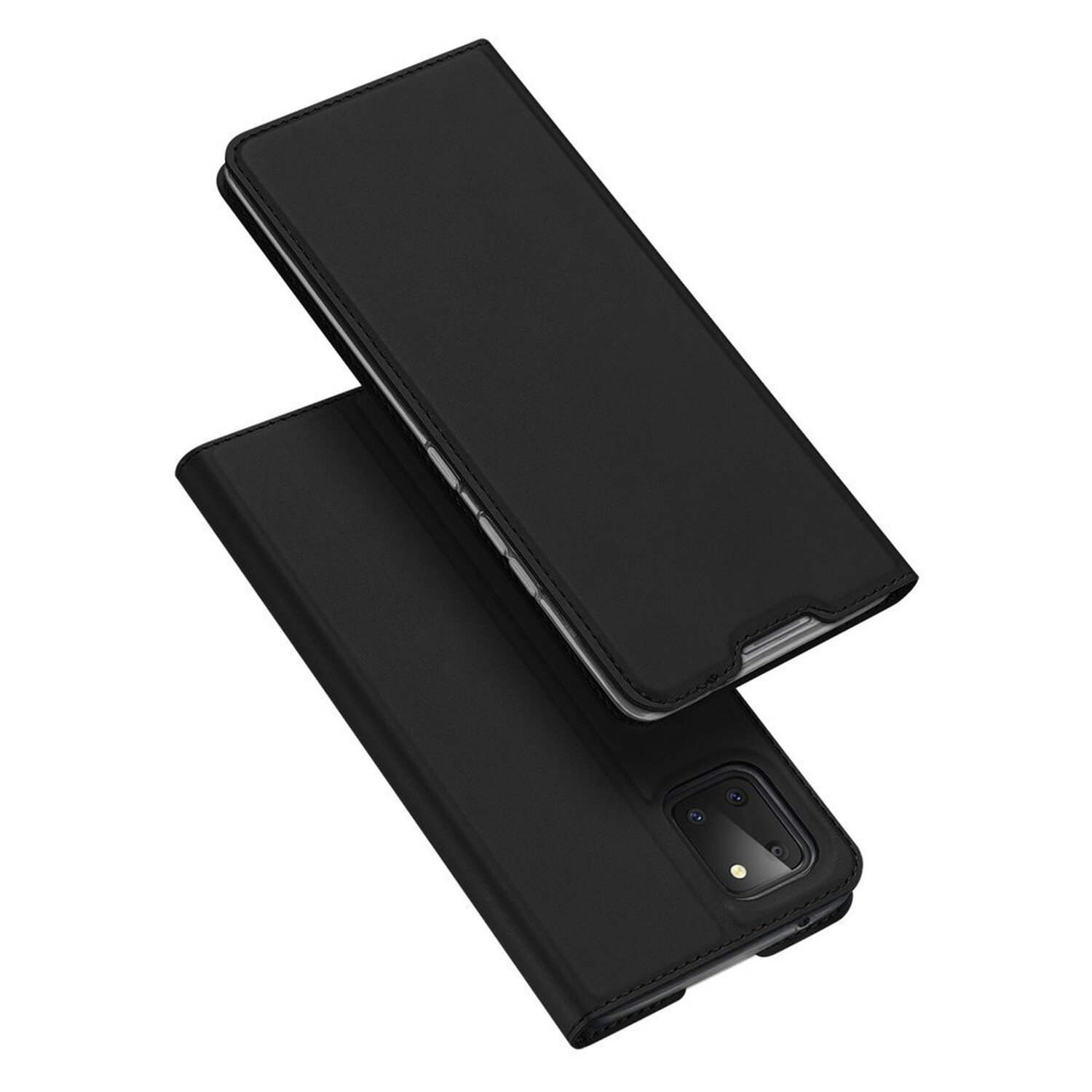 Etui książkowe kompatybilne z SAMSUNG GALAXY A22 4G (A225F) etui na telefon z funkcją podstawki, uchwyt na karty czarny