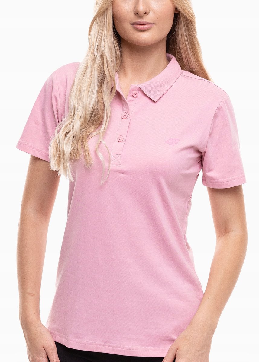 4F Koszulka damska t-shirt bluzka polo sportowa polówka bawełniana r. L