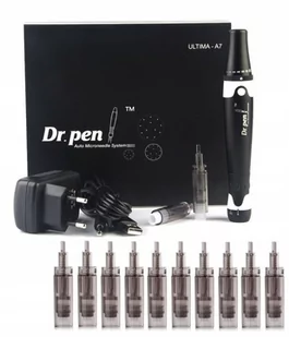 Dermapen A7 Mezoterapia Mikroigłowa + 10 kartridży - Pozostałe urządzenia kosmetyczne - miniaturka - grafika 1