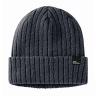 Czapki męskie - Czapka zimowa Jack Wolfskin CUSHY BEANIE night blue - S - miniaturka - grafika 1