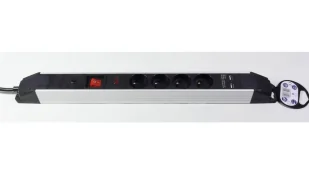 Listwa przepięciowa 2x USB 4x gniazdo sieciowe 16A 3m - Listwy zasilające - miniaturka - grafika 1