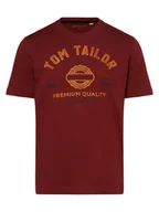Koszulki męskie - Tom Tailor - T-shirt męski, czerwony - miniaturka - grafika 1