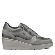 Sneakersy damskie - Sneakersy Geox D Ilde D46RAA 02N22 C9002 Szary - miniaturka - grafika 1