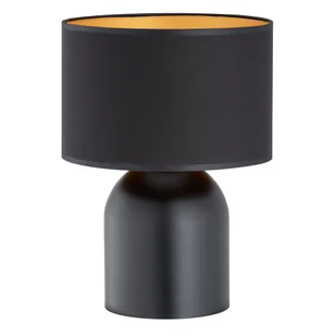 Lampka nocna ASPEN E27 - czarny/złoty - Lampy stojące - miniaturka - grafika 1