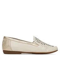 Mokasyny damskie - Mokasyny Rieker L6350-60 Beżowy - miniaturka - grafika 1