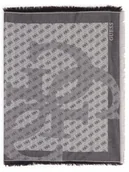 Apaszki i szaliki damskie - GUESS Damski tkany szalik Kobiety szary wzorzysty, ONE SIZE - miniaturka - grafika 1