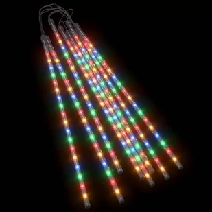 vidaXL Lampki choinkowe  Lampki meteory 8 szt. 50 cm 288 kolorowych LED wewn./zewn 328558 - Oświetlenie świąteczne - miniaturka - grafika 1