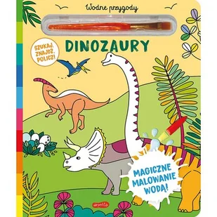 Dinozaury. Akademia mądrego dziecka. Wodne przygody - Kolorowanki, wyklejanki - miniaturka - grafika 1