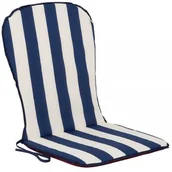 Poduszki ogrodowe - Patio Poduszka na krzesło D001-03PB / C009-21PB 89 x 44 cm Biało-niebieski - miniaturka - grafika 1