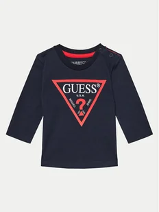Guess Bluzka N84I24 K8HM0 Granatowy Regular Fit - Bluzki damskie - miniaturka - grafika 1