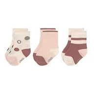 Skarpetki damskie - LÄSSIG Unisex skarpety dla dzieci i niemowląt Zestaw 3/ Brudny biały/Różowy proszek Rozmiar 12-14 - miniaturka - grafika 1