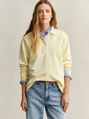 Bluzy damskie - Gant Bluza damska Kobiety Bawełna żółty jednolity, S - miniaturka - grafika 1