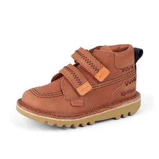 Kickers Kick Hi Roll Zygzakowate botki, brązowe, 38 EU, Brązowy, 38 EU - Botki damskie - miniaturka - grafika 1