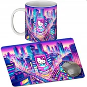 Podkładki pod mysz - Zestaw Kubek + Podkładka - Kitty Kuromi Melody - Prezent Wiele Wzorów+ Imię - miniaturka - grafika 1