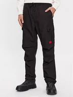 Spodnie męskie - Hugo Spodnie materiałowe Garlo233 10250557 Czarny Regular Fit - miniaturka - grafika 1
