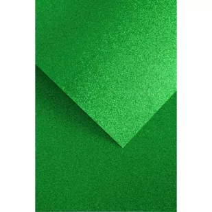 Papier ozdobny Galeria Papieru Brokat zielony 210g/m2 5ark. A4 - Opakowania i torebki na prezenty - miniaturka - grafika 1