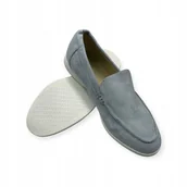 Mokasyny męskie - Mokasyny męskie zamszowe Old Money 42 - miniaturka - grafika 1