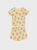 Piżamy chłopięce - Sinsay - Piżama dwuczęściowa z motywem stworków - żółty - miniaturka - grafika 1