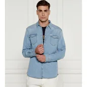 Koszule męskie - GUESS Jeansowa koszula | Slim Fit - miniaturka - grafika 1