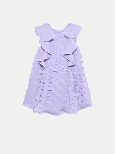 Abel & Lula Sukienka elegancka 5042 Fioletowy Regular Fit - Sukienki i spódniczki dla dziewczynek - miniaturka - grafika 1