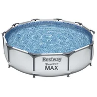 Baseny ogrodowe - Bestway Basen Max Pro stelażowy owalny 305x76cm 981797 - miniaturka - grafika 1