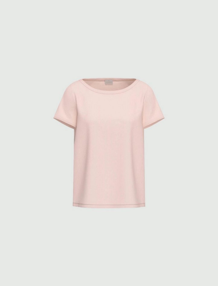 blusa misto jedwab damskie różowy