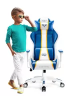 Fotele gamingowe - Diablo Chairs X-One 2.0 Kids Size biało-niebieski 25,53 zł - miniaturka - grafika 1