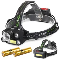Latarki - Latarka Czołowa Bailong 5X Led + Cob Cree Xm-L T6 - miniaturka - grafika 1