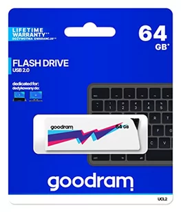 GoodRam Cl!ck UCL2-0640W0R11 (64GB; USB 2.0; kolor biały) - Pendrive - miniaturka - grafika 2
