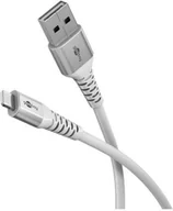 Kable USB - Kabel tekstylny Lightning USB-C z metalowymi złączami, 2 m - Długość kabla 2 m - miniaturka - grafika 1