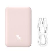 Powerbanki - Baseus Powerbank Magnetic Mini 10000mAh 20W (różowy) - miniaturka - grafika 1