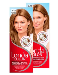 Londa Color, Farba do włosów beżowy blond 8/38, dwupak - Farby do włosów i szampony koloryzujące - miniaturka - grafika 1