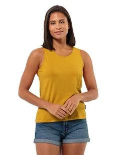 Jack Wolfskin Travel Top W, curry, M - Koszulki i topy damskie - miniaturka - grafika 1