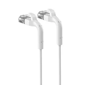 Patchcordy - Extralink Kat.6 U/FTP 1m 1Gbps Biały Patchcord LAN Miedź Kabel sieciowy skrętka, łamana końcówka - miniaturka - grafika 1