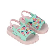 Buty dla dziewczynek - Ipanema Unisex miękkie sandały dla niemowląt, różowe/zielone, 21 EU, Pink Green, 21 EU - miniaturka - grafika 1