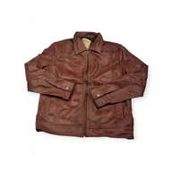 Kurtki męskie - Skórzana kurtka męska z kapturem Real Leather S - miniaturka - grafika 1