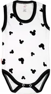 Body dla niemowląt - BODY ramiączko RAMKA bez rękawa Myszka BIEL r 62 KLEKLE - miniaturka - grafika 1