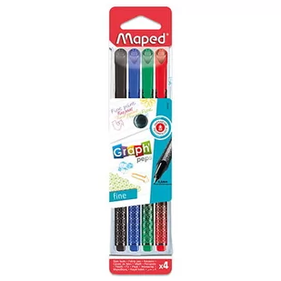 Cienkopis Graph Peps Deco Kolory Basic 4 Szt Etui Pud. Z Zaw.(8) 749020 Maped - Cienkopisy - miniaturka - grafika 1